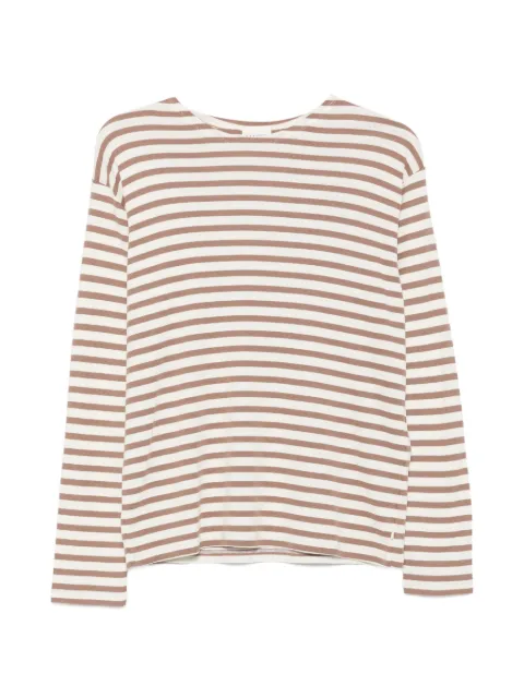 Closed striped long-sleeve T-shirt Neutrals C95594420ST