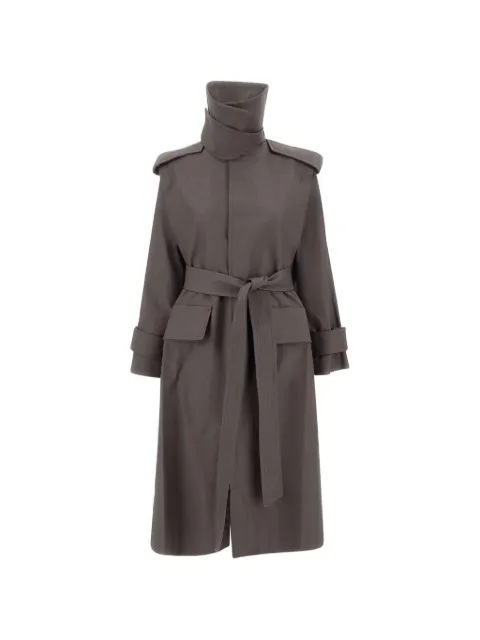 Victoria Beckham Philippa belted trench coat Grey 1426WCT005793AORE