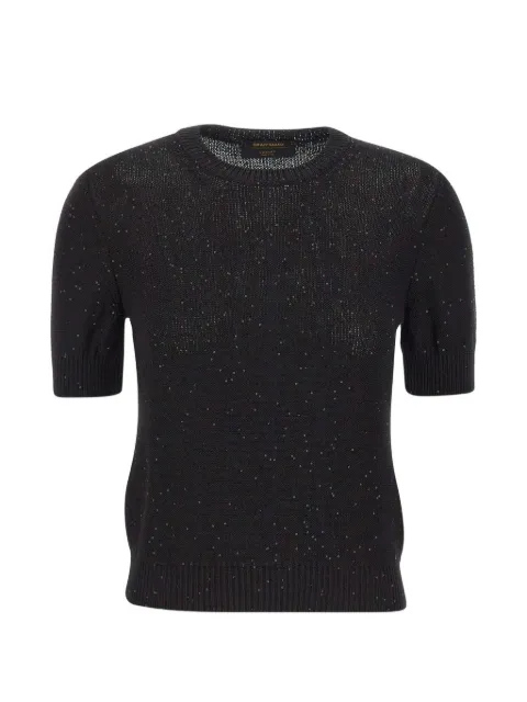 Gran Sasso short-sleeve sweater Black 1323132430099