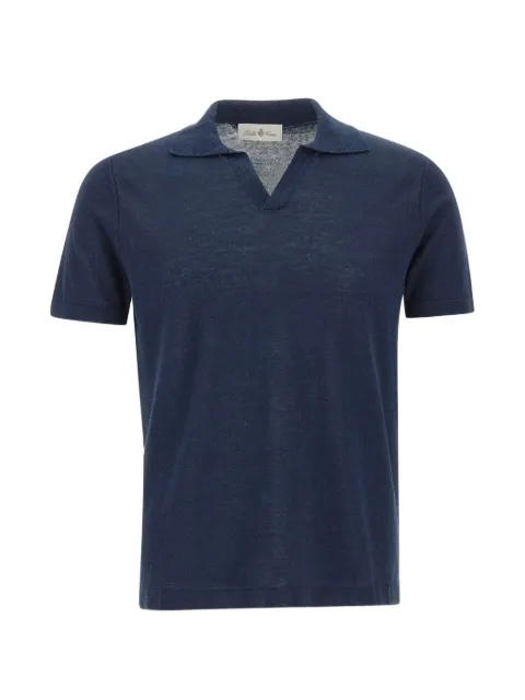 Della Ciana open-collar short-sleeve T-shirt Blue DC126102BLUNAVY