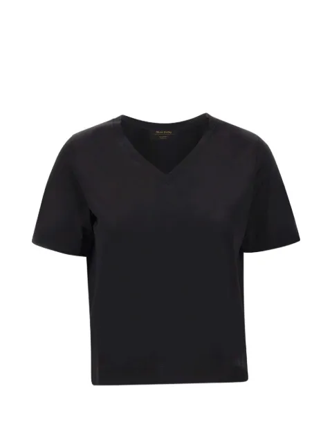 Gran Sasso V-neck rolled-cuff T-shirt Black 6020574000099