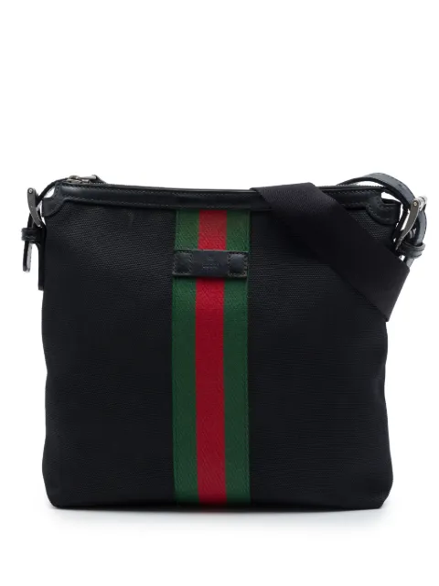 Gucci Pre-Owned 2016-2026 GG Techno Canvas Web Messenger Bag crossbody bag Black RCOUW76O19JIMYUB