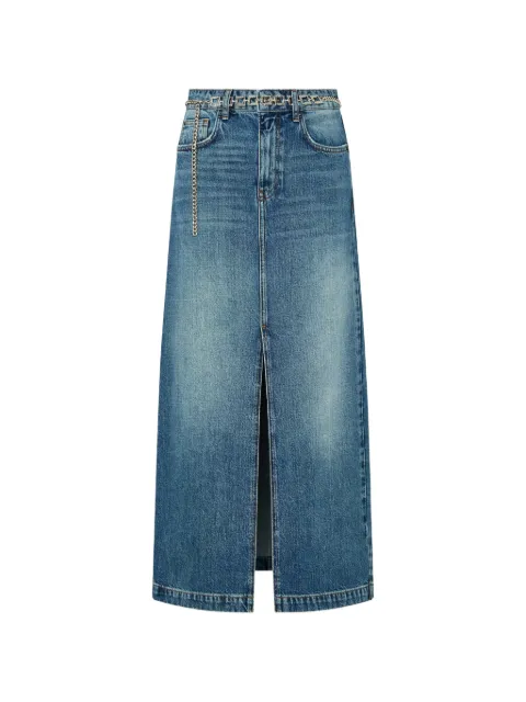 LIU JO long denim skirt Blue UF6158D485479109