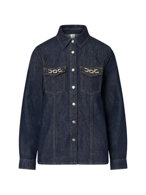 LIU JO slim fit denim shirt Blue UF6104D0268