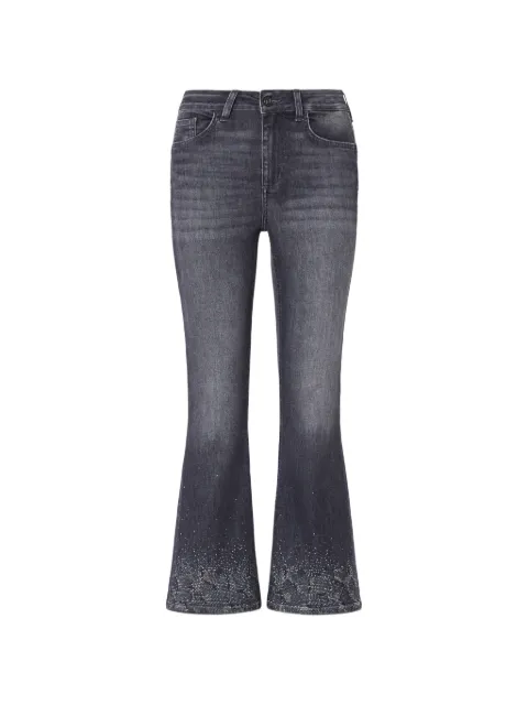 LIU JO bootcut jeans with rhinestones Grey UF6040D0305