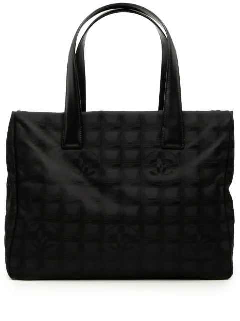 CHANEL Pre-Owned 2006-2008 New Travel Line Nylon tote bag Black NKWI4DQ6Y7O9XBPO