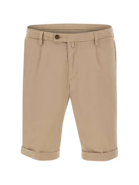 Briglia 1949 pleated turn-up shorts Neutrals BG10130012700043