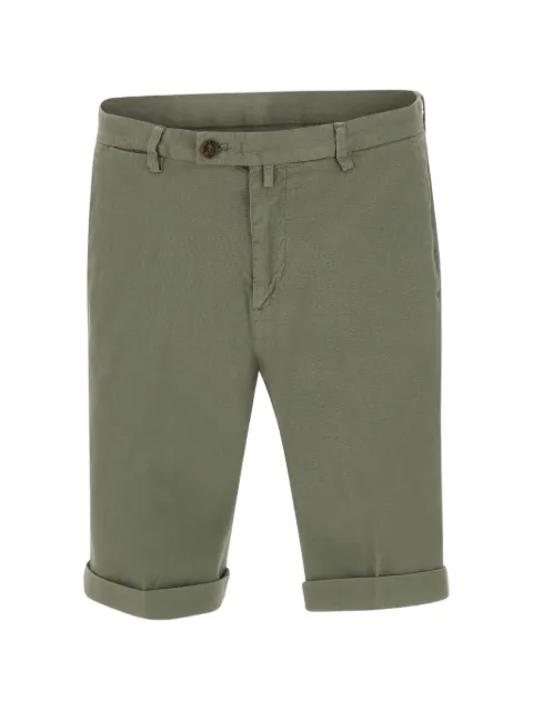 Briglia 1949 honeycomb-texture turn-up shorts Green BG10830003000072