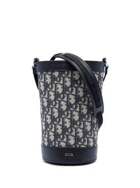 Christian Dior Pre-Owned 2022 Oblique Canvas Thermo Bottle Holder Blue PTMYGAZANG060MIR