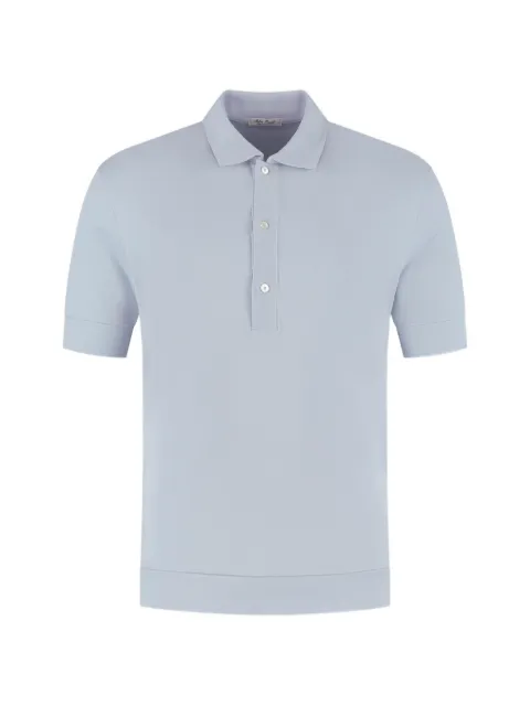 Stefan Brandt short-sleeve polo shirt Blue 182007150GLACIER
