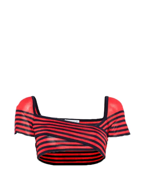 Celine Pre-Owned 2000s striped crop top Red CE250CCQ