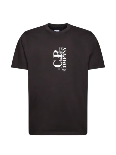C.P. Company logo-print short-sleeve T-shirt Black 21CMTS134A005100W999
