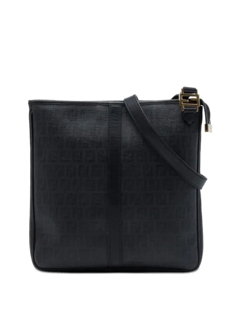 Fendi Pre-Owned 2010-2026 Zucchino Spalmati crossbody bag Black E7WS8WOHKU1IGZGC