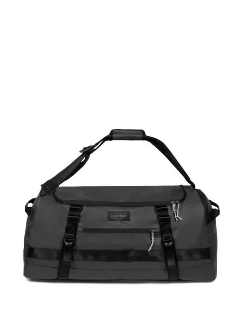 Eastpak logo-patch buckle-strap backpack Grey EK0A5BKZ0Z01BLACK