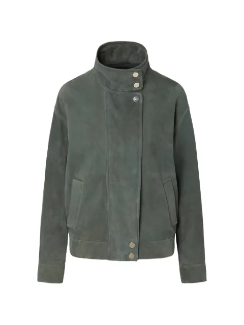 LIU JO suede bomber jacket Green CF6120P038280420