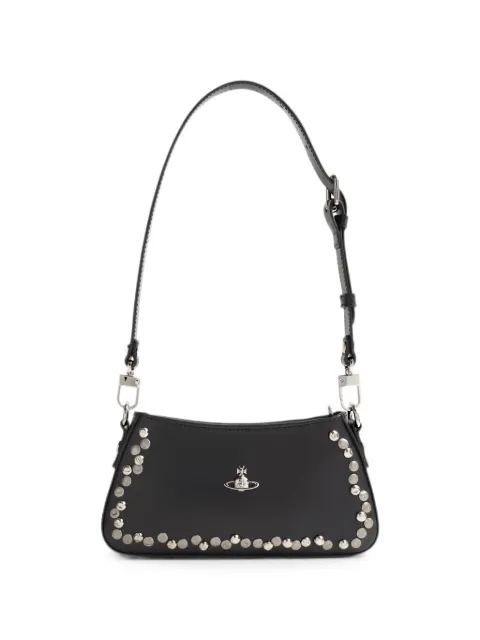 Vivienne Westwood Orb-plaque stud-embellished shoulder bag Black 5801000JWL002V