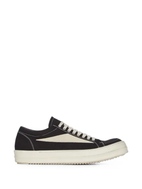 Rick Owens DRKSHDW Vintage low-top lace-up sneakers Black DU02F6803DOLVS