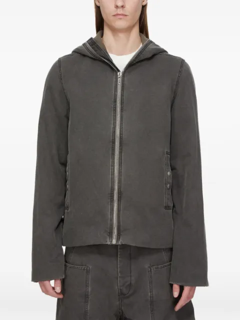 Rick Owens DRKSHDW zip-up hooded jacket Grey DU02F6778CVG148
