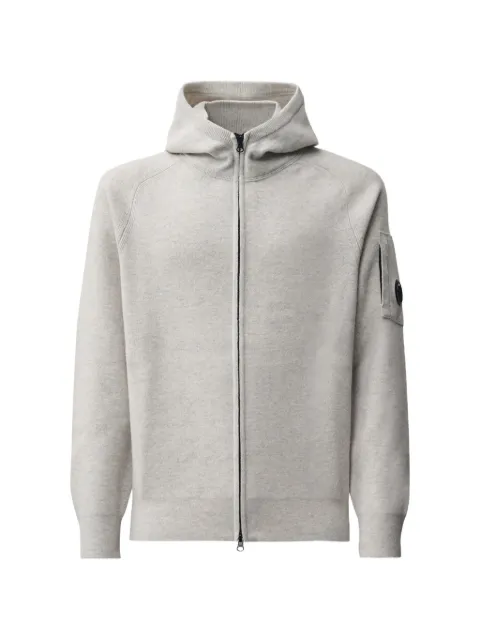 C.P. Company Lens-detail zip-up hoodie Grey 21CMKN097A110149AM13