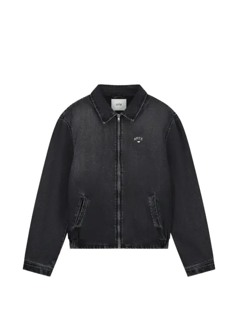 Arte Antwerp logo-embroidered jacket Black 013J1