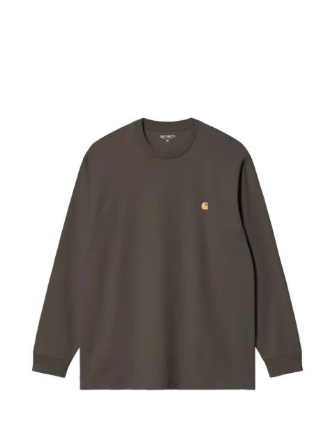 Carhartt WIP long sleeve Chase T-shirt Brown I026392
