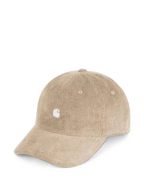 Carhartt WIP corduroy logo-embroidered baseball cap Neutrals I037067