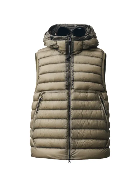 C.P. Company Goggle-detail quilted gilet Green 21CMVE014A110416A356