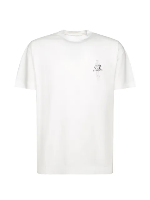 C.P. Company logo-print T-shirt White 21CMTS166A005100W103