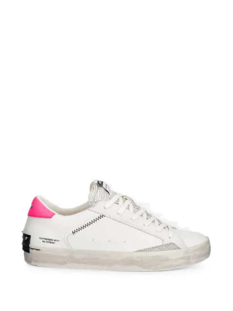Crime London snakeskin-effect panelled sneakers White 29018EE8