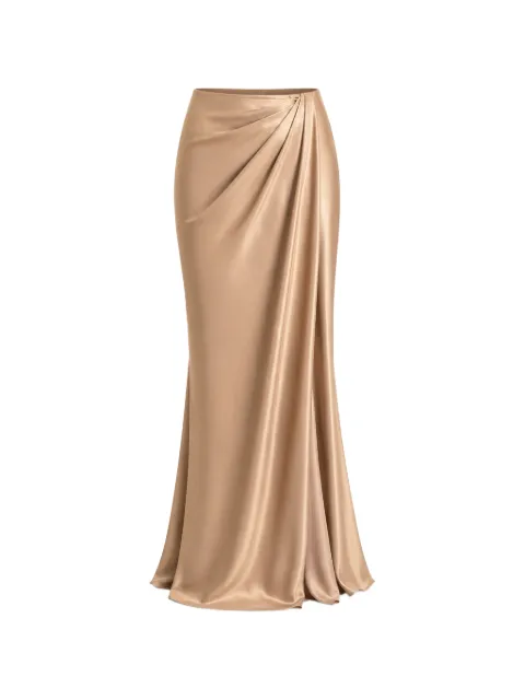 Gemy Maalouf draped crepe maxi skirt Neutrals LPPF206287LS