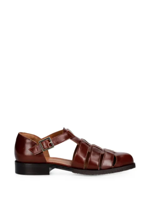 BILLI BI A6315 buckle-fastening caged sandals Brown A6315