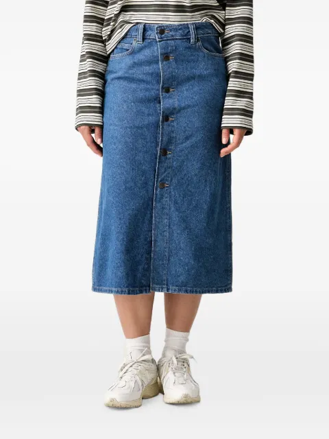 DICKIES button-front denim midi skirt Blue DK0A888I