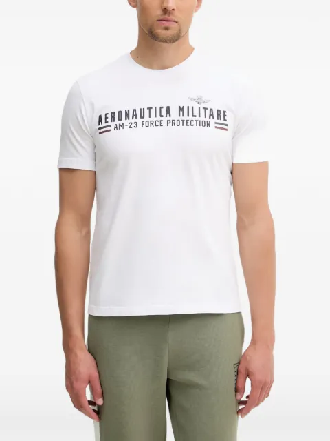 Aeronautica Militare logo-print T-shirt White TS1942UJ00538