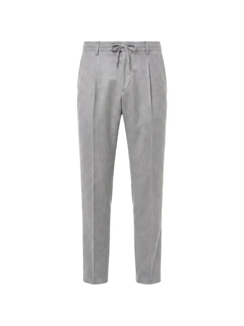 Peserico drawstring-waist pleated trousers Grey R54274W02710