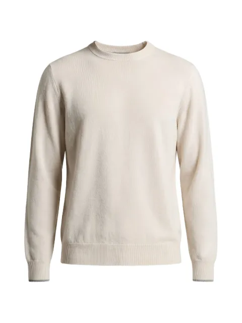 Peserico crew-neck long-sleeve sweater Neutrals R59526F129V470