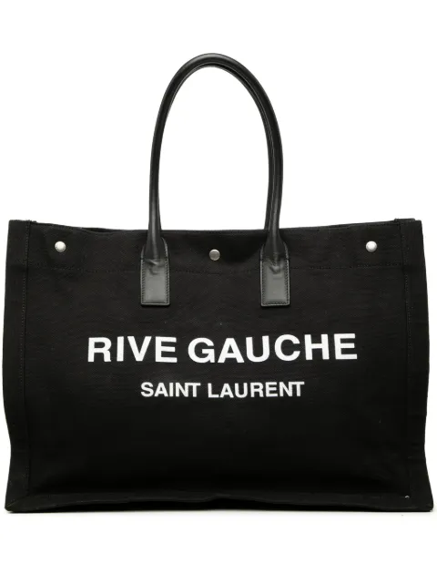 Saint Laurent Pre-Owned 2020 Large Canvas Rive Gauche tote bag Black TX1EXL0MGDQE074N