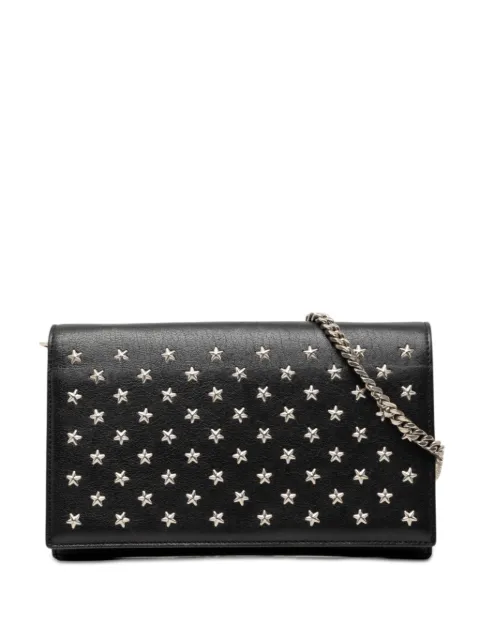 Saint Laurent Pre-Owned 2015 Calfskin Star Studded Kate Wallet On Chain crossbody bag Black 863F199VJB1SB5NZ