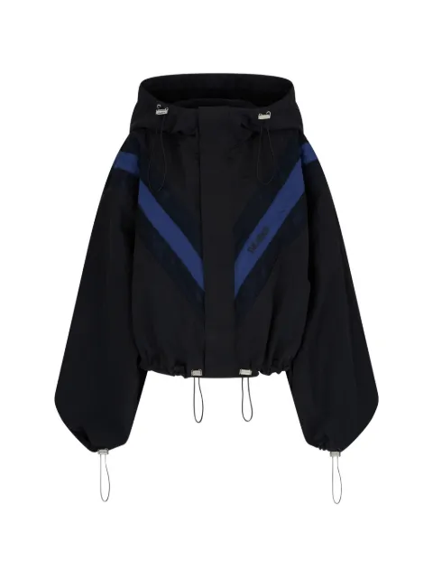 The Attico logo-detail hooded bomber jacket Black 250WCB00086PAA100AA