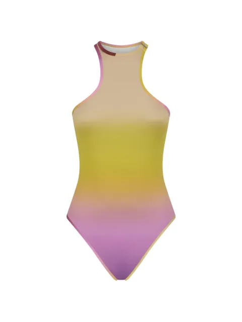 The Attico degradé-print swimsuit Yellow 260WBA00005P