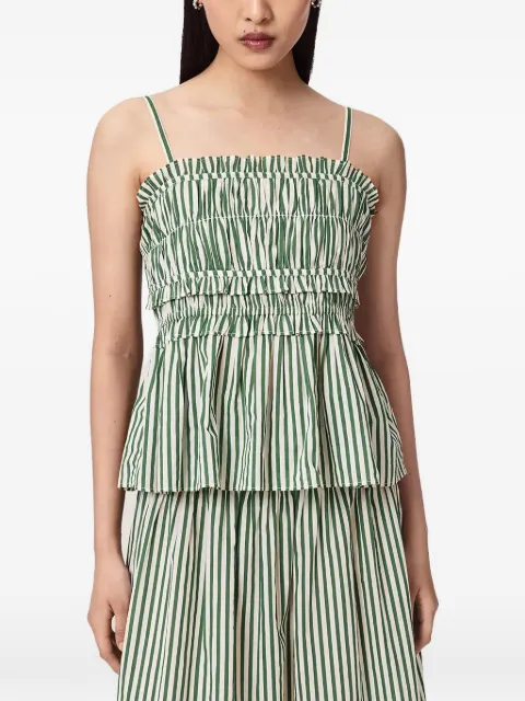 AllSaints Kali striped cotton top White W089PE