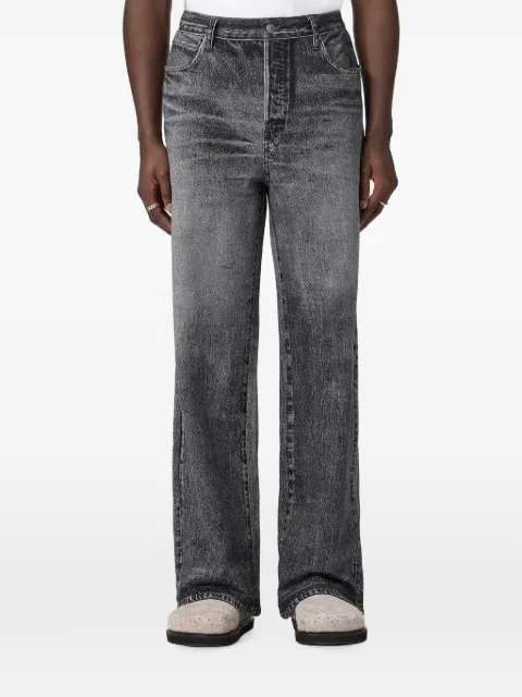 AllSaints Lenny wide-leg jeans Grey M023EE