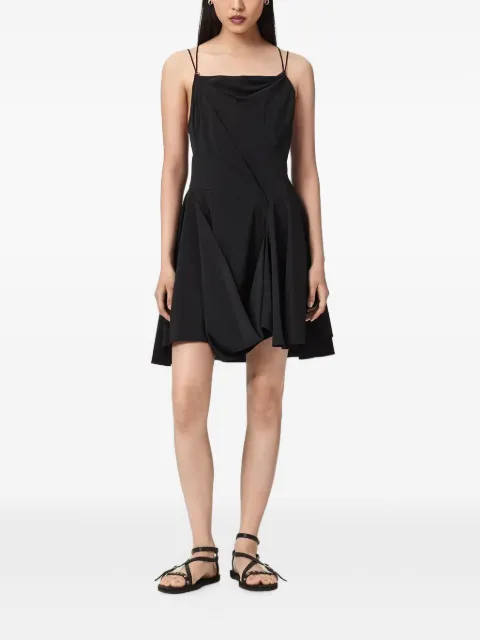 AllSaints Claire draped mini dress Black W187DE