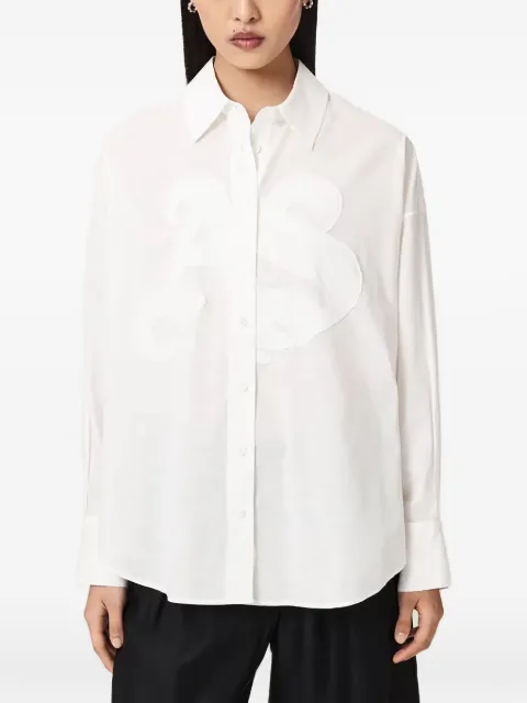 AllSaints Sparrow long-sleeve shirt White W093PE