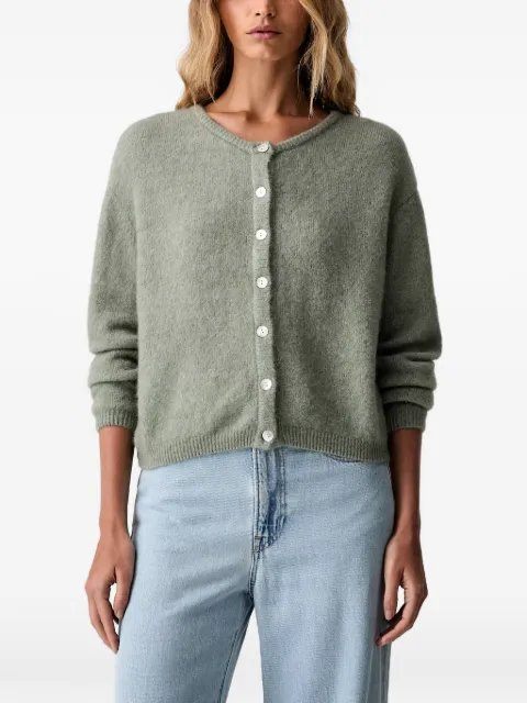 American Vintage Vitow button-up knitted cardigan Green VITO19E