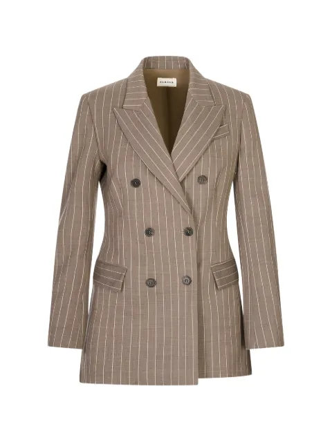 P.A.R.O.S.H. pinstripe-pattern double-breasted blazer Brown LASSIED420436