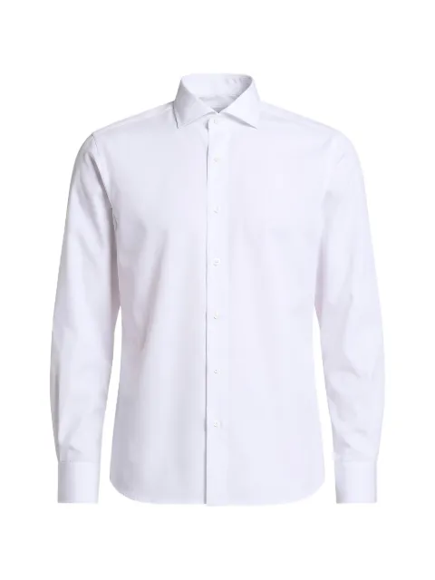 Peserico spread-collar long-sleeve shirt White R5606100226