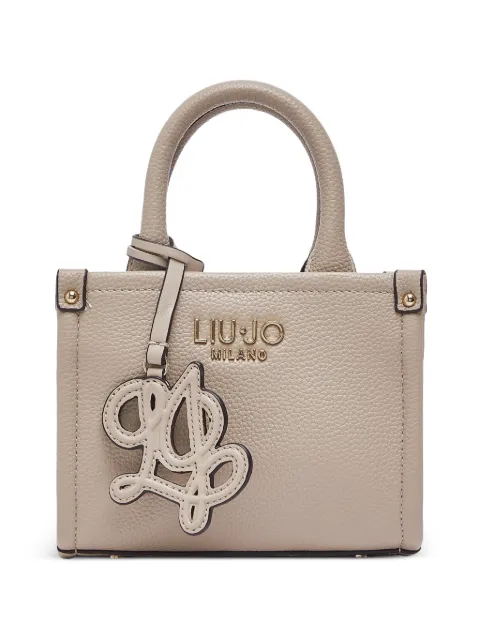 LIU JO mini bag with jacquard shoulder strap Neutrals AF6102ES039