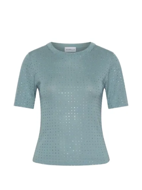 Marella rhinestone-embellished T-shirt Blue 2623366131200