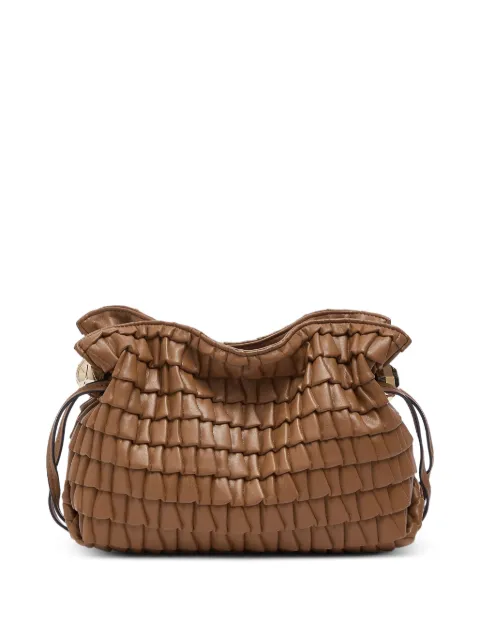 LIU JO small Riccy embossed bag Brown AF6099E1169