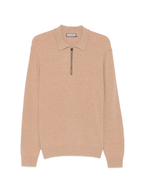 Canali half-zip polo shirt Neutrals C1237MK02547